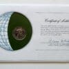 Liberia Mint Coin Stamped Envelope Franklin Mint with C.O.A Back