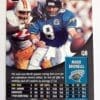 Mark Burnell Pinnacle 1996 Card #108 Jacksonville Jaguars Back