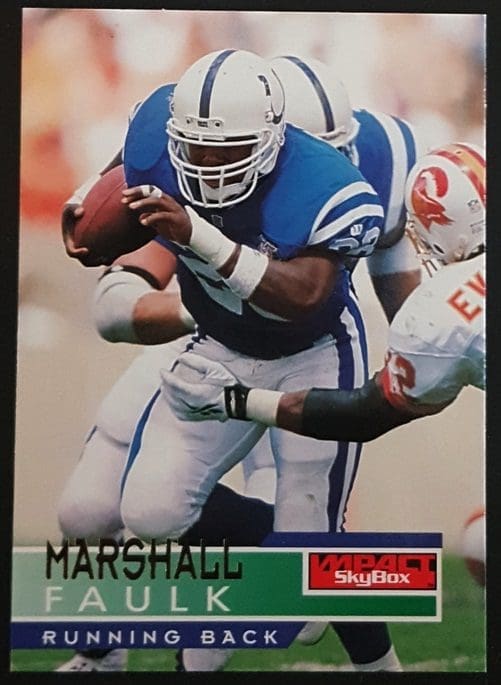 Marshall Faulk Skybox Impact 1995 NFL Card #39 Indianapolis Colts
