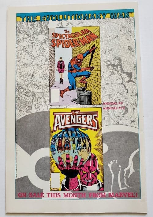 Marvel Age Issue #68 November 1988 Back