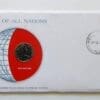 New Zealand Mint Coin Stamped Envelope Franklin Mint