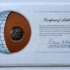 Seychelles Mint Coin Stamped Envelope Franklin Mint with C.O.A Back