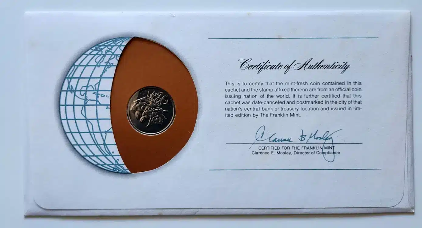 Seychelles Franklin Mint Coin back