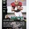 Stephen Davis Pinnacle 1996 NFL Trading Card #178 Washington Commanders Back