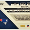 Tom Brady Panini 2010 #87 Back