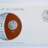 Chile Coin Of All Nations Stamped Envelope Franklin Mint C.O.A