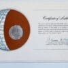 Chile Coin Of All Nations Stamped Envelope Franklin Mint C.O.A Back