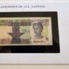 Ghana Banknote 2 Cedis No Bg0966495 From Franklin Mint