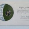 Guyana Coin Of All Nations Stamped Envelope Franklin Mint C.O.A Back