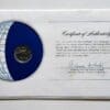 Netherlands Mint Coin Stamped Envelope Franklin Mint with C.O.A Back