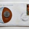Paraguay Coin Of All Nations Stamped Envelope Franklin Mint C.O.A