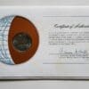 Paraguay Coin Of All Nations Stamped Envelope Franklin Mint C.O.A Back