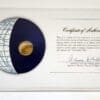 Peru Coin Of All Nations Stamped Envelope Franklin Mint C.O.A Back