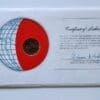 Poland Mint Coin Stamped Envelope Franklin Mint with C.O.A Back