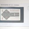 Suriname 1 Dollar No 0055647396 From Franklin Mint
