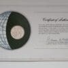 Uruguay Coin Of All Nations Stamped Envelope Franklin Mint C.O.A Back