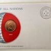 Jersey Coin Stamped Envelope An Europe Country From Franklin Mint with C.O.A