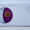 Portugal Coin Stamped Envelope An Europe Country From Franklin Mint with C.O.A