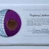 Portugal Coin Stamped Envelope An Europe Country From Franklin Mint with C.O.A Back