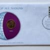 Sudan Coin Stamped Envelope Africa Country From Franklin Mint with C.O.A