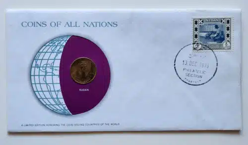 Sudan Coin Stamped Envelope