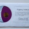 Sudan Coin Stamped Envelope Africa Country From Franklin Mint with C.O.A Back