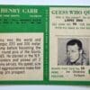 Henry Carr Philadelphia 1966 NFL Card #120 New York Giants Back