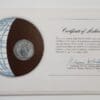 Burma Coin Stamped Envelope An Asian Country From Franklin Mint with C.O.A Back