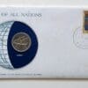Kuwait Coin Stamped Envelope An Asian Country From Franklin Mint with C.O.A