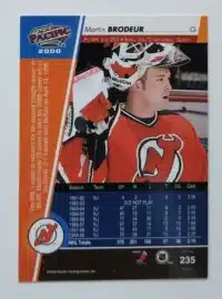 Martin Brodeur Pacific 2000 1999 Card#235 Back