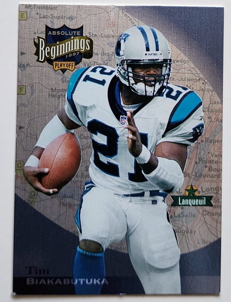 Tim Biakabutuka Absolute Beginnings Playoffs 1997 Card #113 North Carolina Panthers
