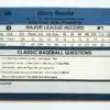 Barry Bonds Classic 1990 Card #82 Back