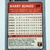 Barry Bonds Jimmy Dean 1992 MLB Trading Card #2 of 18 Pittsburgh Pirates Back