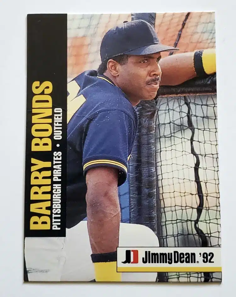 Barry-Bonds-jimmy-dean-1992-2-of-18-pittsburgh-pirates Barry Bonds Jimmy Dean 1992 Card #2 0f 12