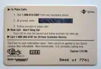 Aki-Petteri Berg Phone Card #5446 of 7741 back