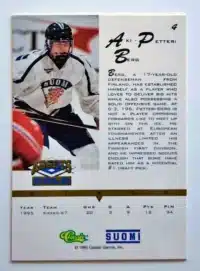 Aki Petteri Berg Classic Asset Gold 1995 #4 back