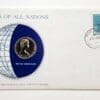 British Virgin Isles Mint Coin Stamped Envelope Oceania Country Franklin Mint