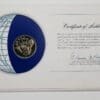 British Virgin Isles Mint Coin Stamped Envelope Oceania Country Franklin Mint Back