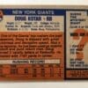 Doug Kotar Topps 1976 NFL Card #144 New York Giants Back