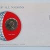 Hong Kong Coin Stamped Envelope An Asian Country From Franklin Mint with C.O.A