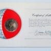 Hong Kong Coin Stamped Envelope An Asian Country From Franklin Mint with C.O.A Back