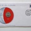 Japan Coin Stamped Envelope An Asian Country From Franklin Mint with C.O.A