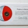 Japan Coin Stamped Envelope An Asian Country From Franklin Mint with C.O.A Back