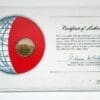Macao Coin Stamped Envelope An Asian Country From Franklin Mint with C.O.A Back