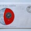 Oman Coin Stamped Envelope An Asian Country From Franklin Mint with C.O.A