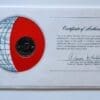 Oman Coin Stamped Envelope An Asian Country From Franklin Mint with C.O.A Back