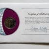 Philippines Coin Stamped Envelope An Asian Country From Franklin Mint with C.O.A Back