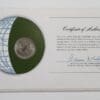 Republic of China Coin Stamped Envelope An Asian Country From Franklin Mint with C.O.A Back