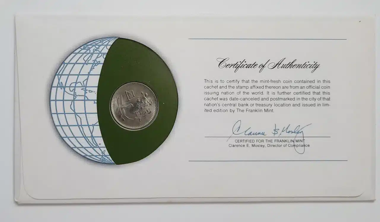 republic-of-china-franklin-mint-coins-of-the-world-back Republic of China Coin Stamped Envelope Back