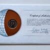 Singapore Coin Stamped Envelope An Asian Country From Franklin Mint with C.O.A Back